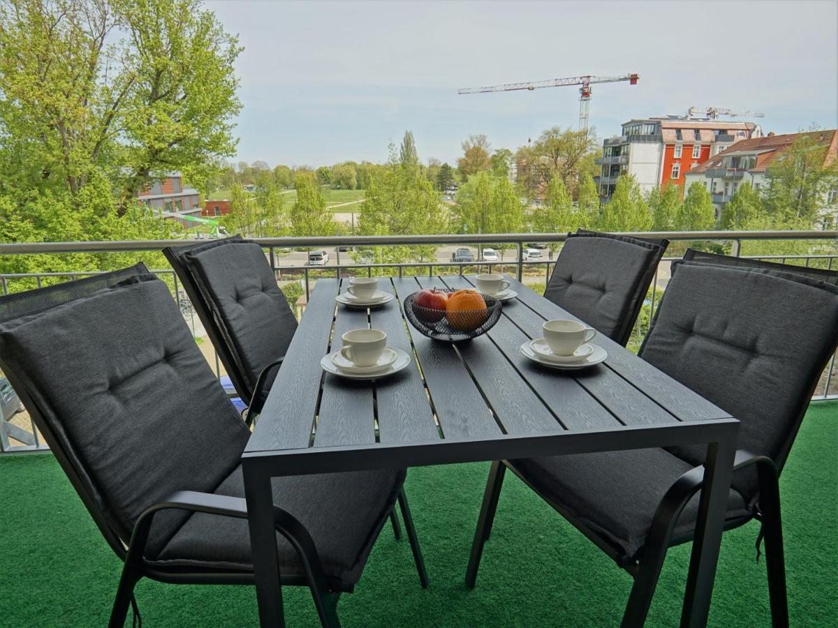 勃兰登堡"Hogulu" Brandenburg, Balkon, Neustadt, Kueche, Wassernaehe - Parkplatz Inklusive公寓 外观 照片