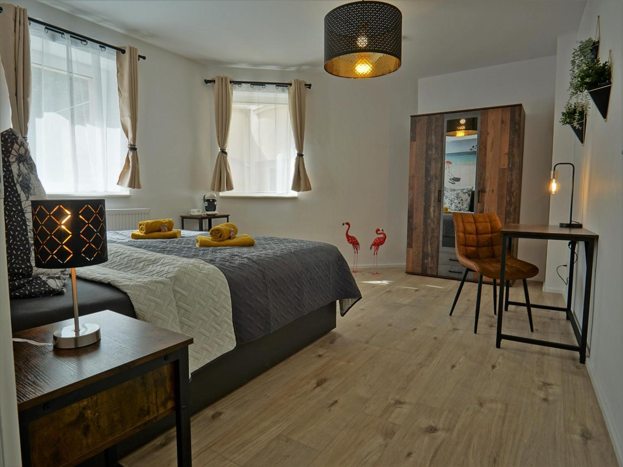 勃兰登堡"Hogulu" Brandenburg, Balkon, Neustadt, Kueche, Wassernaehe - Parkplatz Inklusive公寓 客房 照片