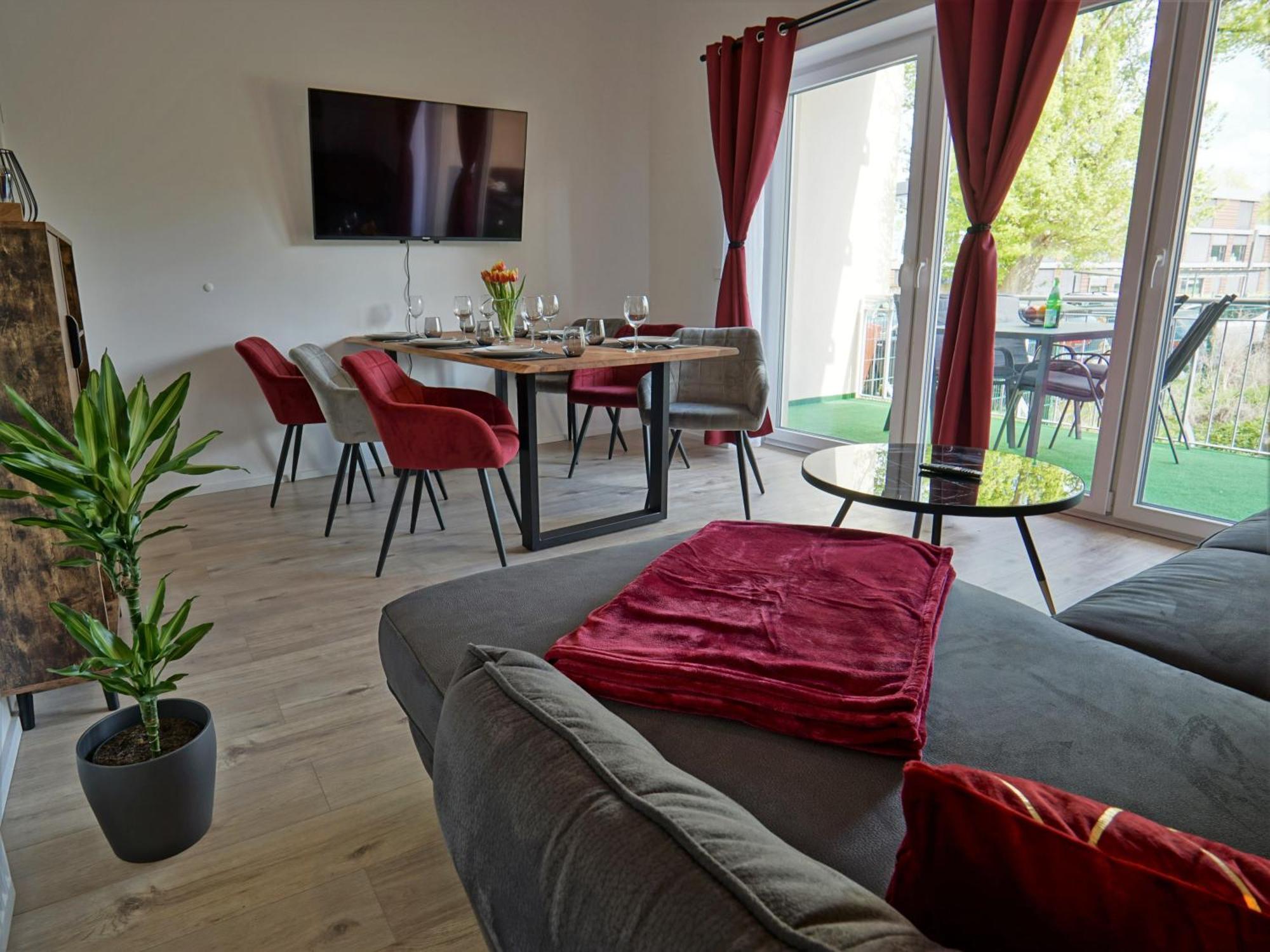 勃兰登堡"Hogulu" Brandenburg, Balkon, Neustadt, Kueche, Wassernaehe - Parkplatz Inklusive公寓 客房 照片