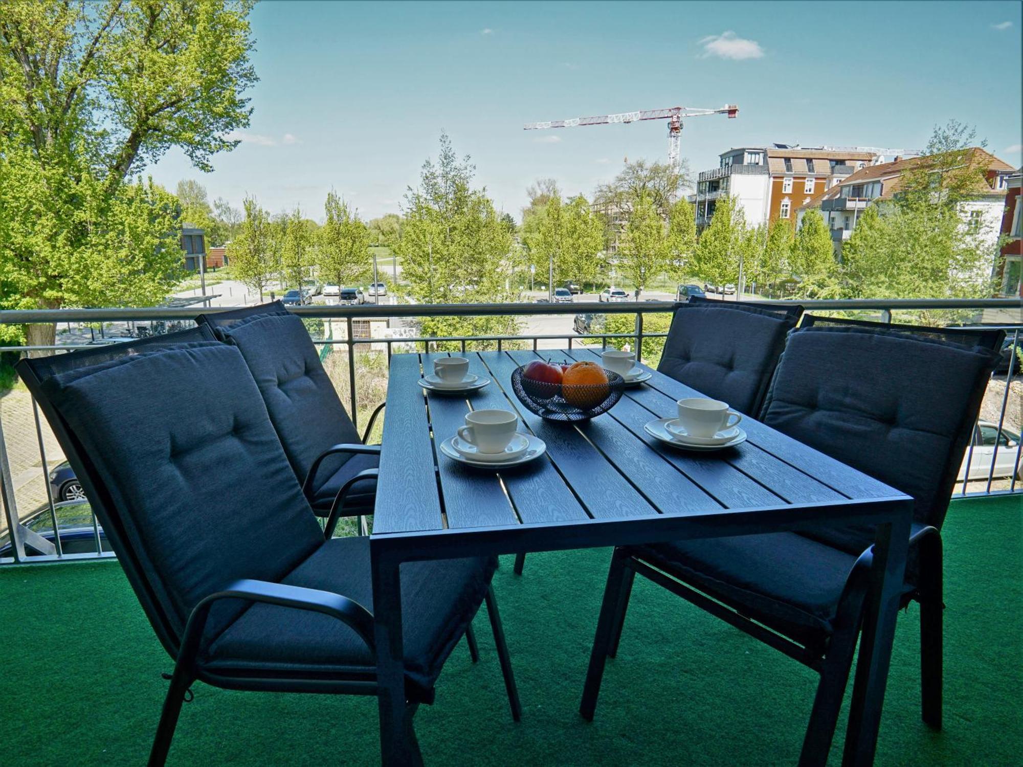 勃兰登堡"Hogulu" Brandenburg, Balkon, Neustadt, Kueche, Wassernaehe - Parkplatz Inklusive公寓 客房 照片
