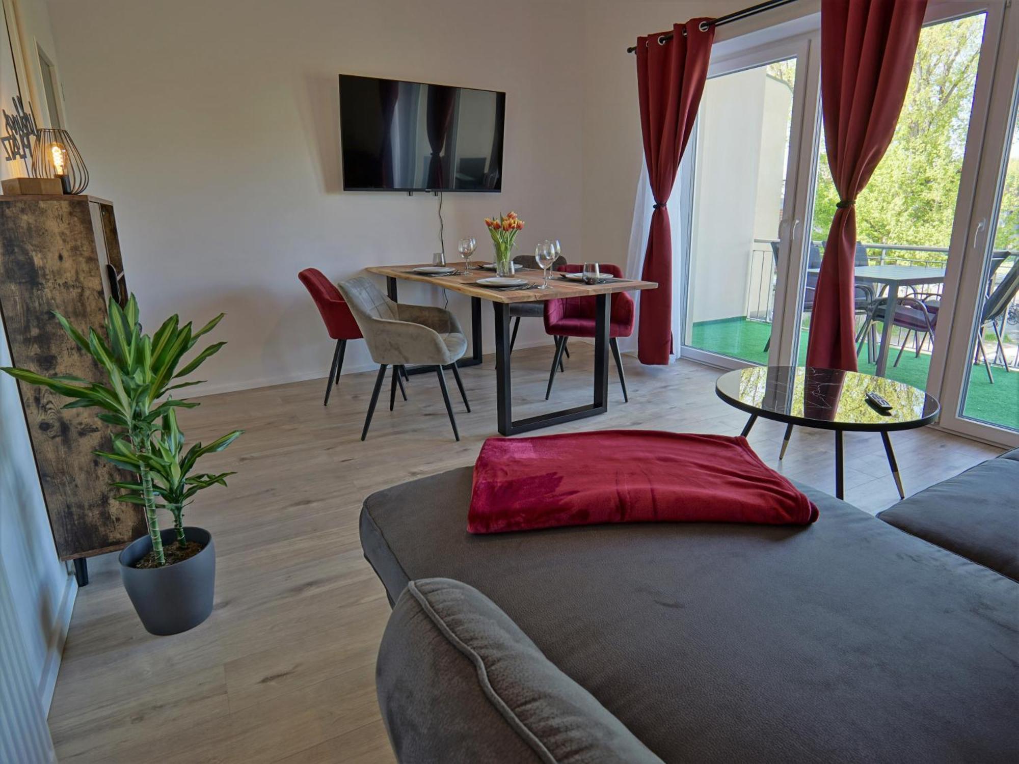 勃兰登堡"Hogulu" Brandenburg, Balkon, Neustadt, Kueche, Wassernaehe - Parkplatz Inklusive公寓 客房 照片